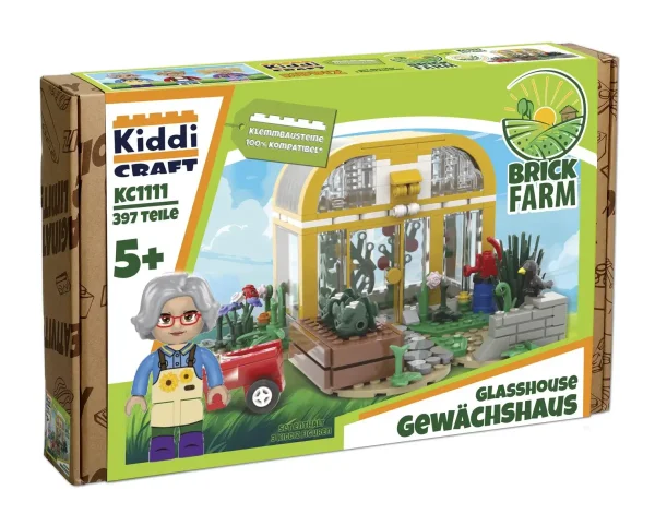 KiddiCraft KC1111 Brickfarm Gewächshaus