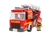 KiddiCraft KC1207 Brickcity Feuerwehr-Drehleiter