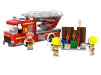 KiddiCraft KC1207 Brickcity Feuerwehr-Drehleiter