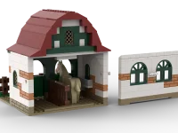 KiddiCraft KC1107 Brickfarm Pferdeboxen