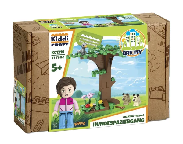 KiddiCraft KC1214 Brickcity Hundespaziergang