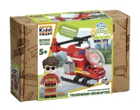 KiddiCraft KC1209 Brickcity Feuerwehr Helikopter