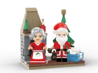 KiddiCraft KC1412 Happy Brixmas Figuren-Pack: Weihnachtsmann