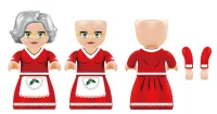 KiddiCraft KC1412 Happy Brixmas Figuren-Pack: Weihnachtsmann