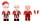 KiddiCraft KC1412 Happy Brixmas Figuren-Pack: Weihnachtsmann