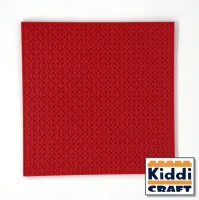 KiddiCraft KC32RSA Stapelbauplatte Rot 32 x 32 Noppen (25,5 x 25,5 cm)