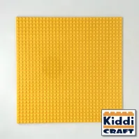 KiddiCraft KC32GBSA Stapelbauplatte Gelb 32 x 32 Noppen...