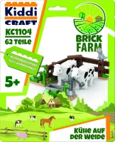 KiddiCraft KC1104 Brickfarm Kühe auf der Weide