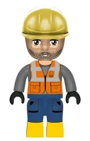 KiddiCraft KC1401 Brickcity Figuren-Pack: Die Bautruppe