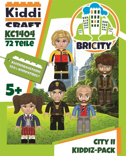 KiddiCraft KC1404 Brickcity Figuren-Pack: City II
